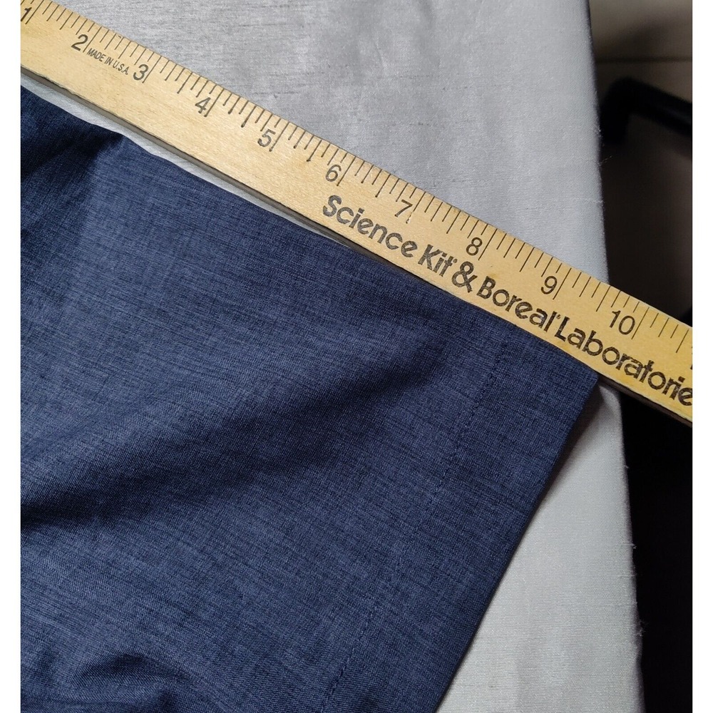 ORVIS Men Medium Blue Black Heather Polyester Button Outdoor Shirt EUC - Picture 11 of 14